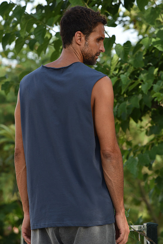Ανδρικό αμάνικο μπλουζάκι | Γκρι