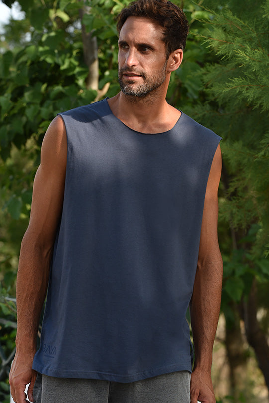 Ανδρικό αμάνικο μπλουζάκι | Γκρι