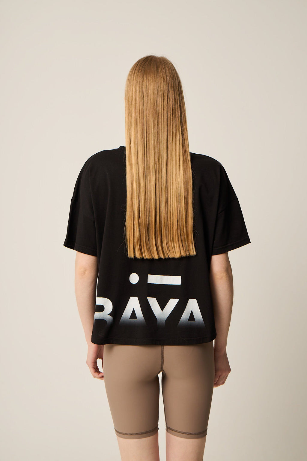 Αθλητικό t-shirt με logo | Μαύρο