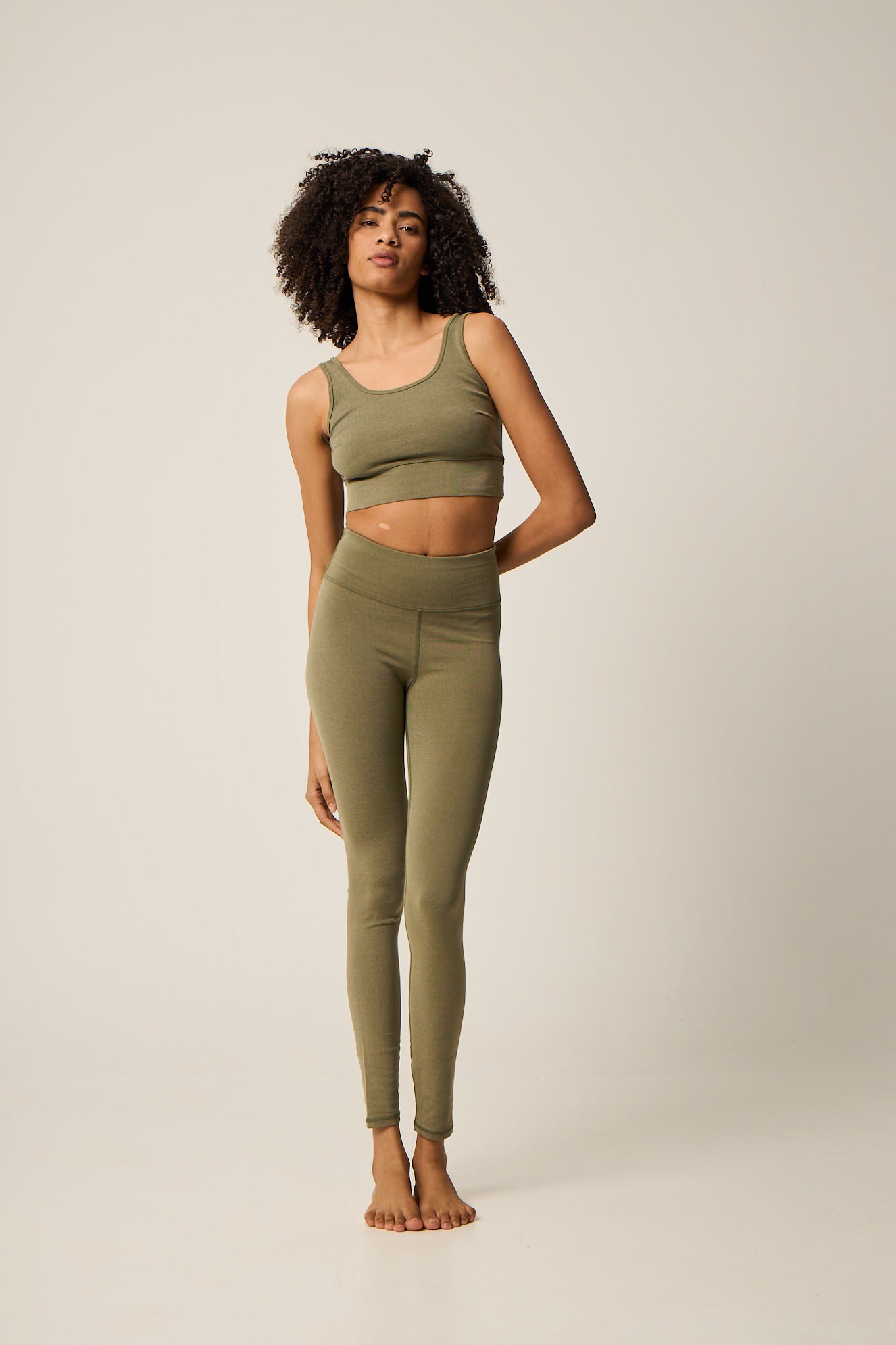 Σετ γυμναστικής Baya Chromatic | Washed Khaki