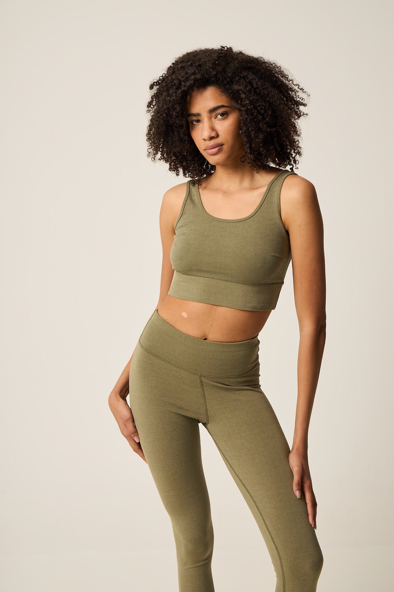 Σετ γυμναστικής Baya Chromatic | Washed Khaki