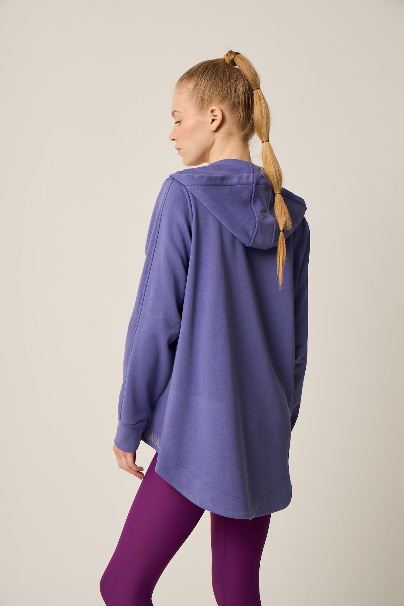 Τζάκετ με φερμουάρ και κουκούλα | Λιλά