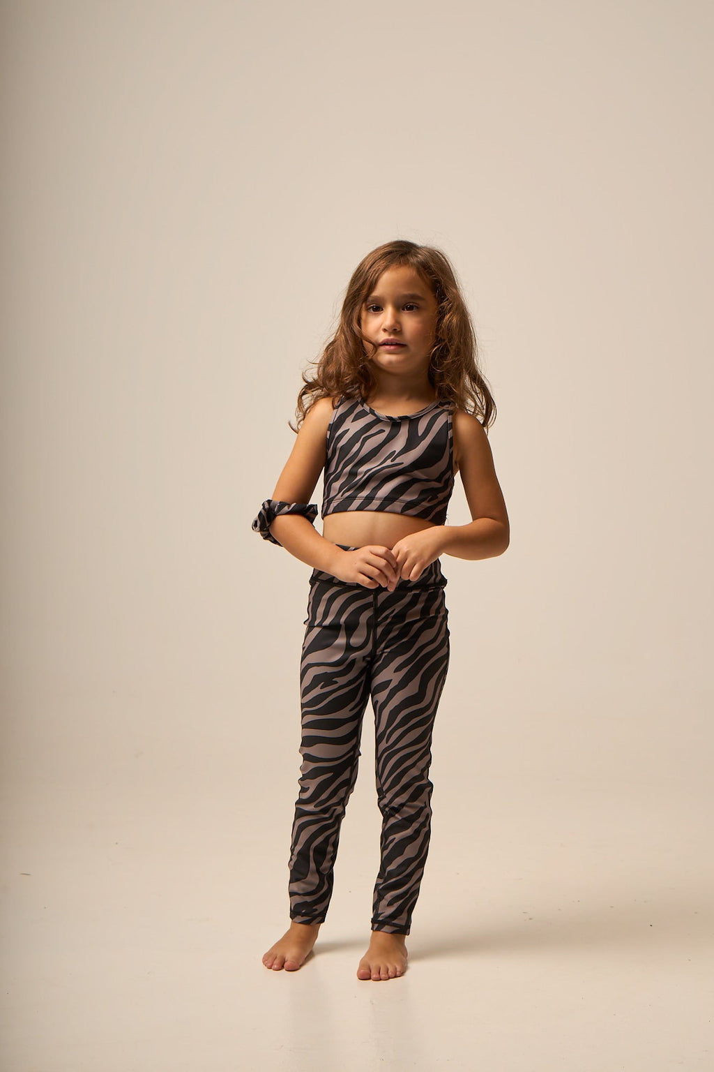 Παιδικό σετ γυμναστικής με zebra print | Desert Dust