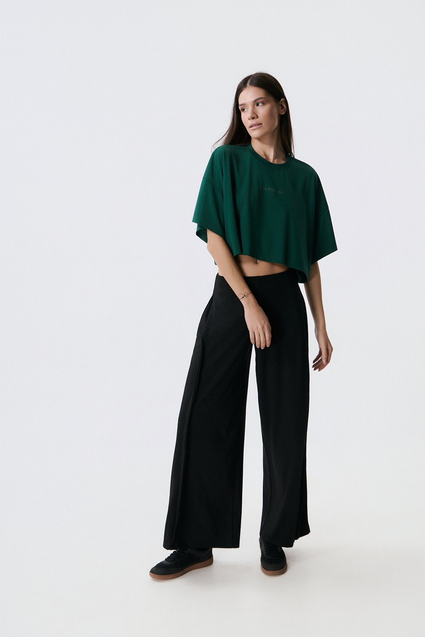Αθλητικό Cropped Top | Forest Green