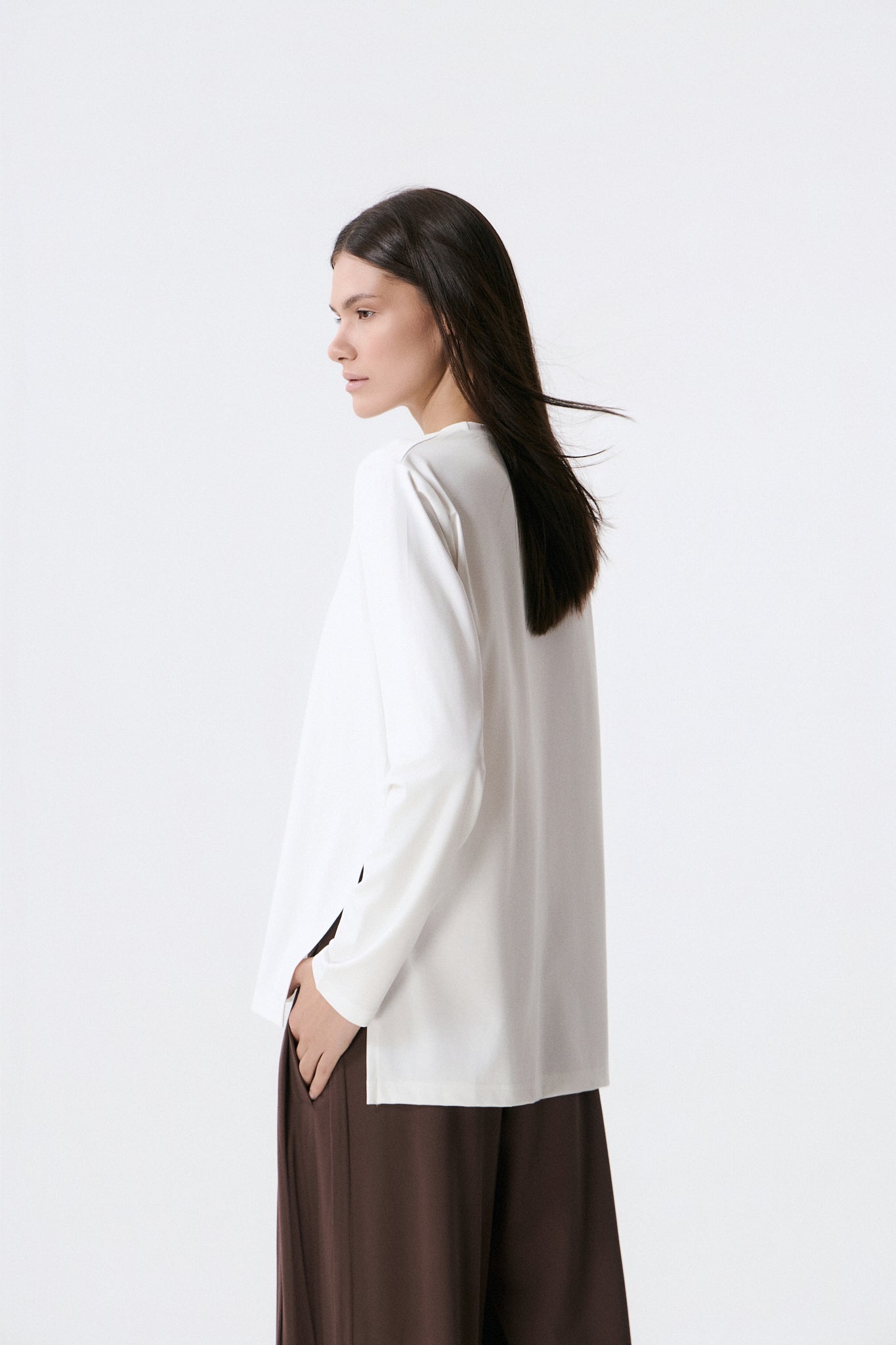 Αθλητικό Μακρυμάνικο Τop | Off-White