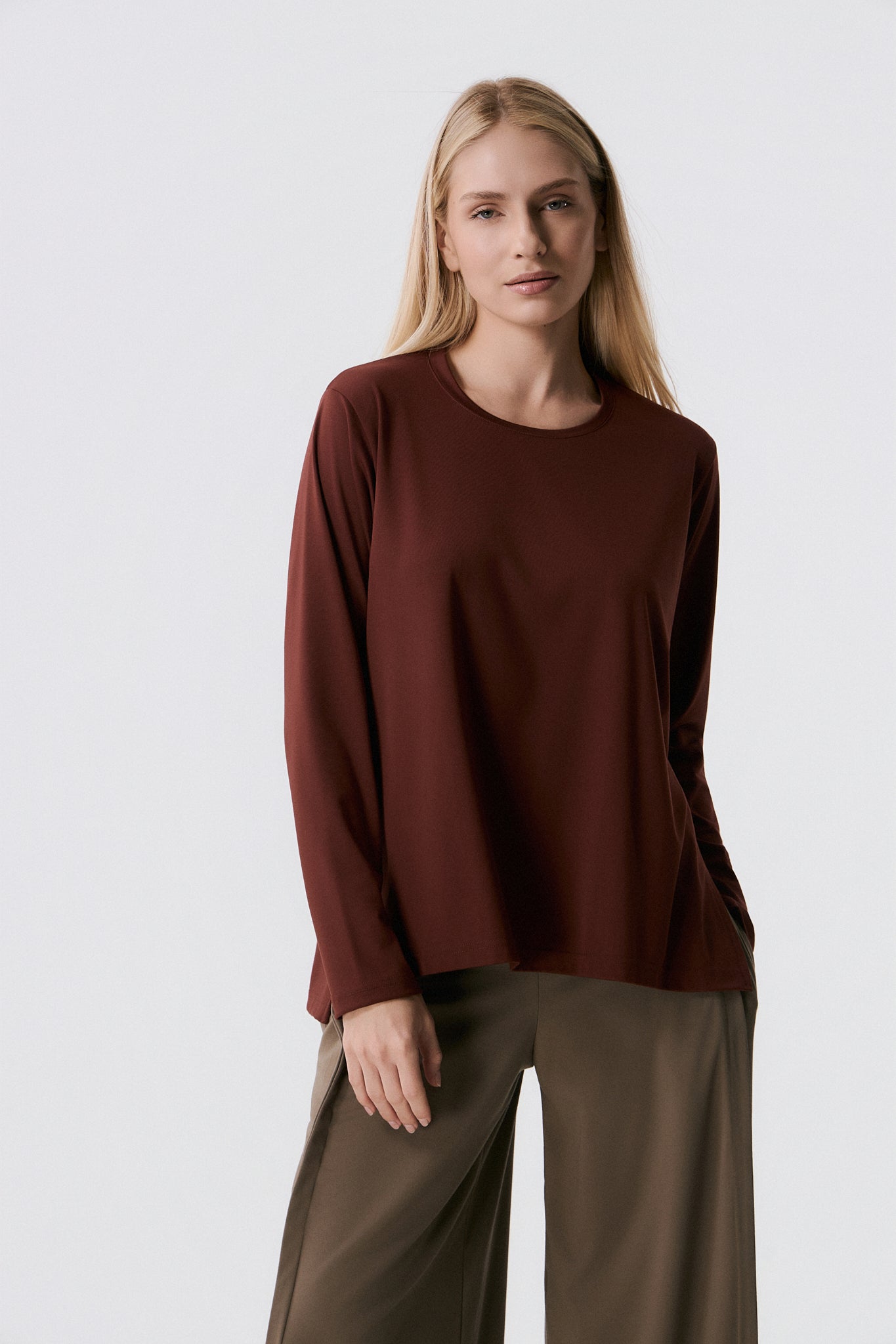 Αθλητικό Μακρυμάνικο Τop | Bordeaux