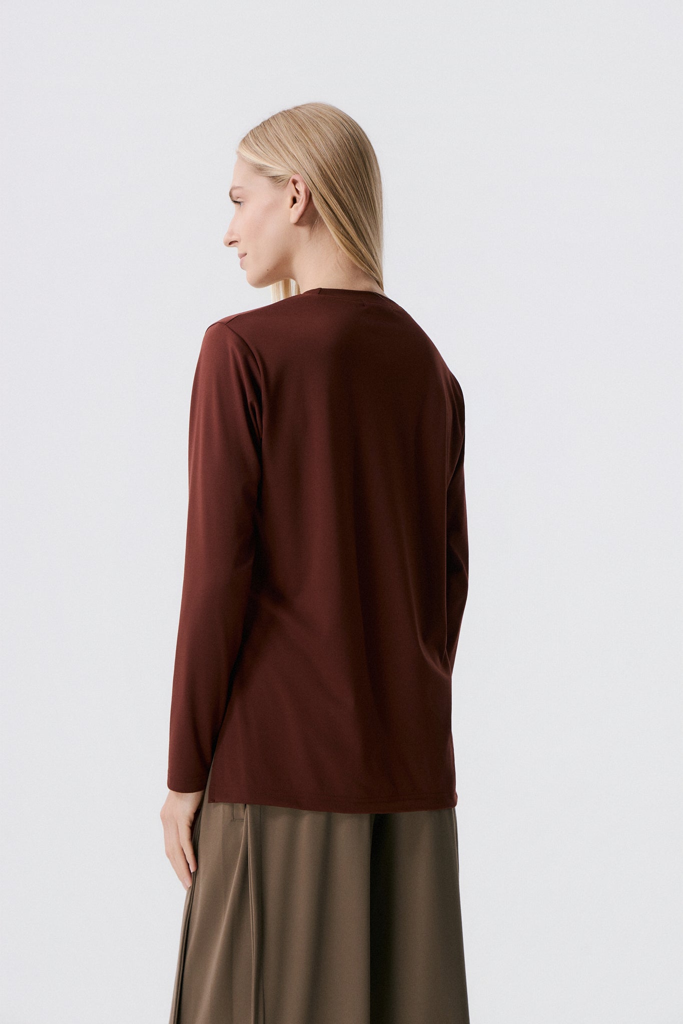 Αθλητικό Μακρυμάνικο Τop | Bordeaux