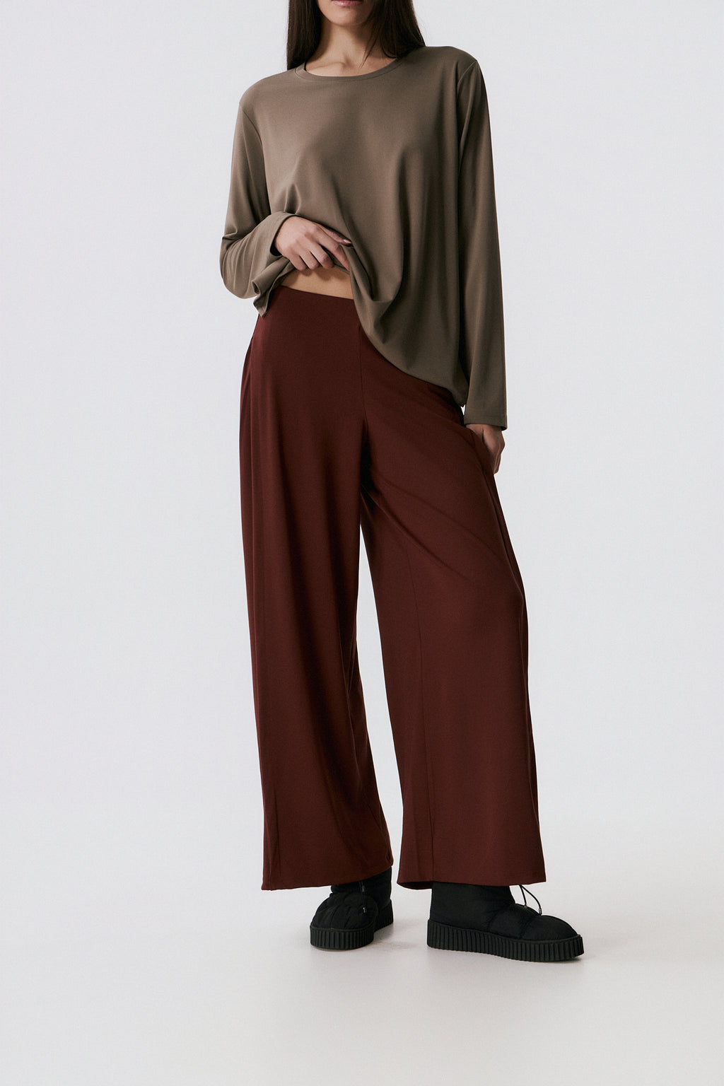 Αθλητικό Μακρυμάνικο Τop | Olive