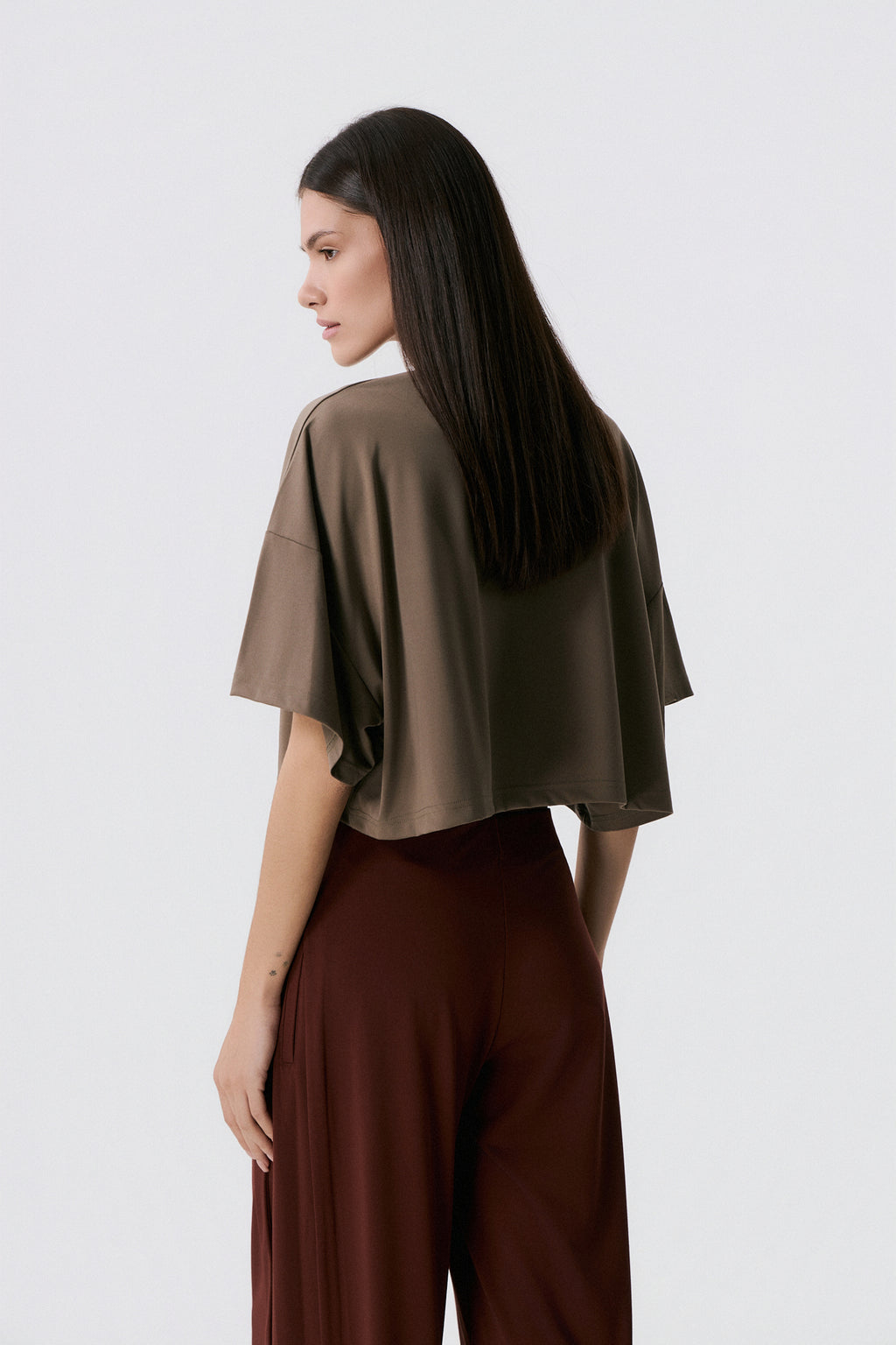 Αθλητικό Cropped top | Olive