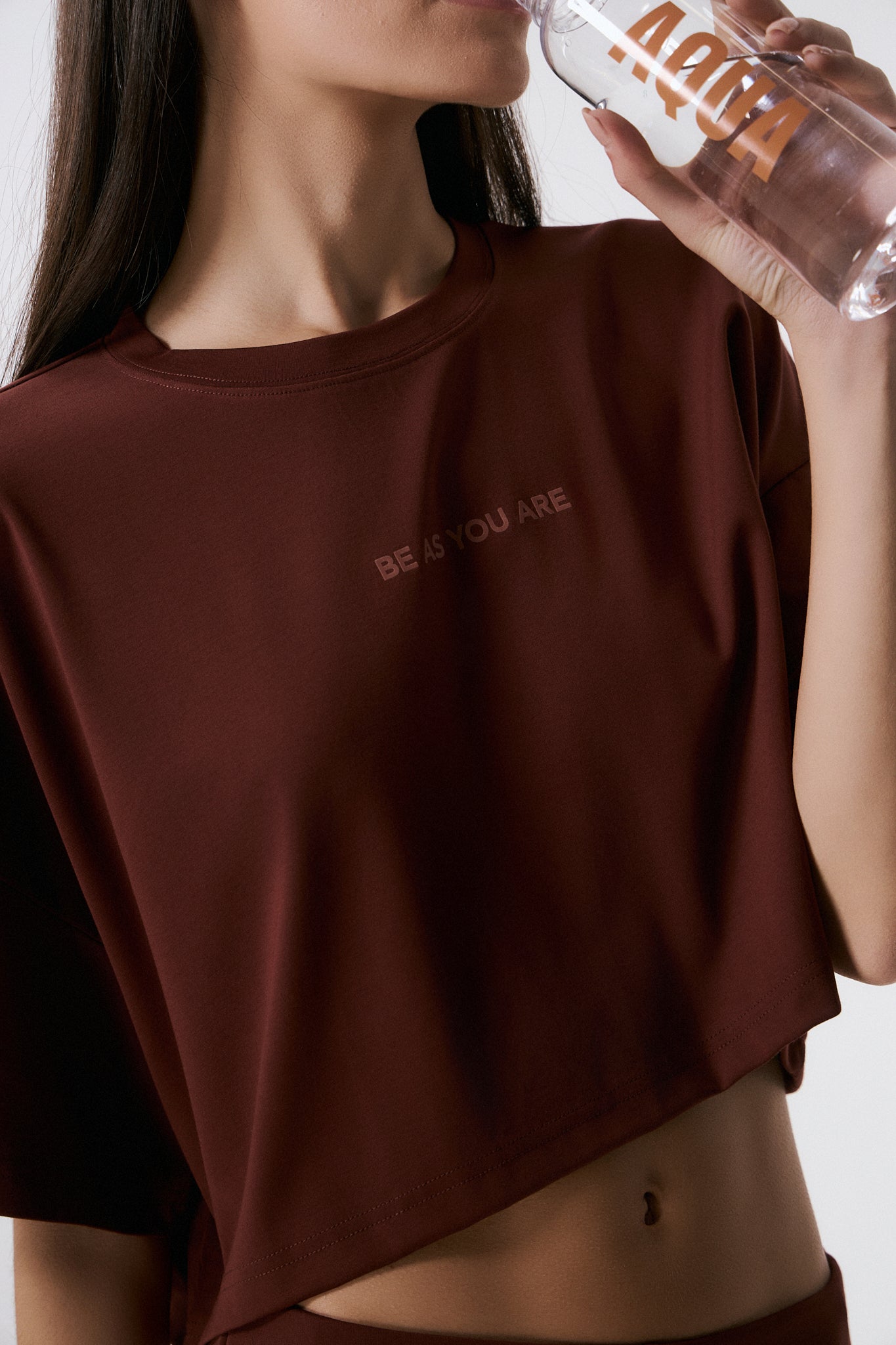 Αθλητικό Cropped top | Bordeaux