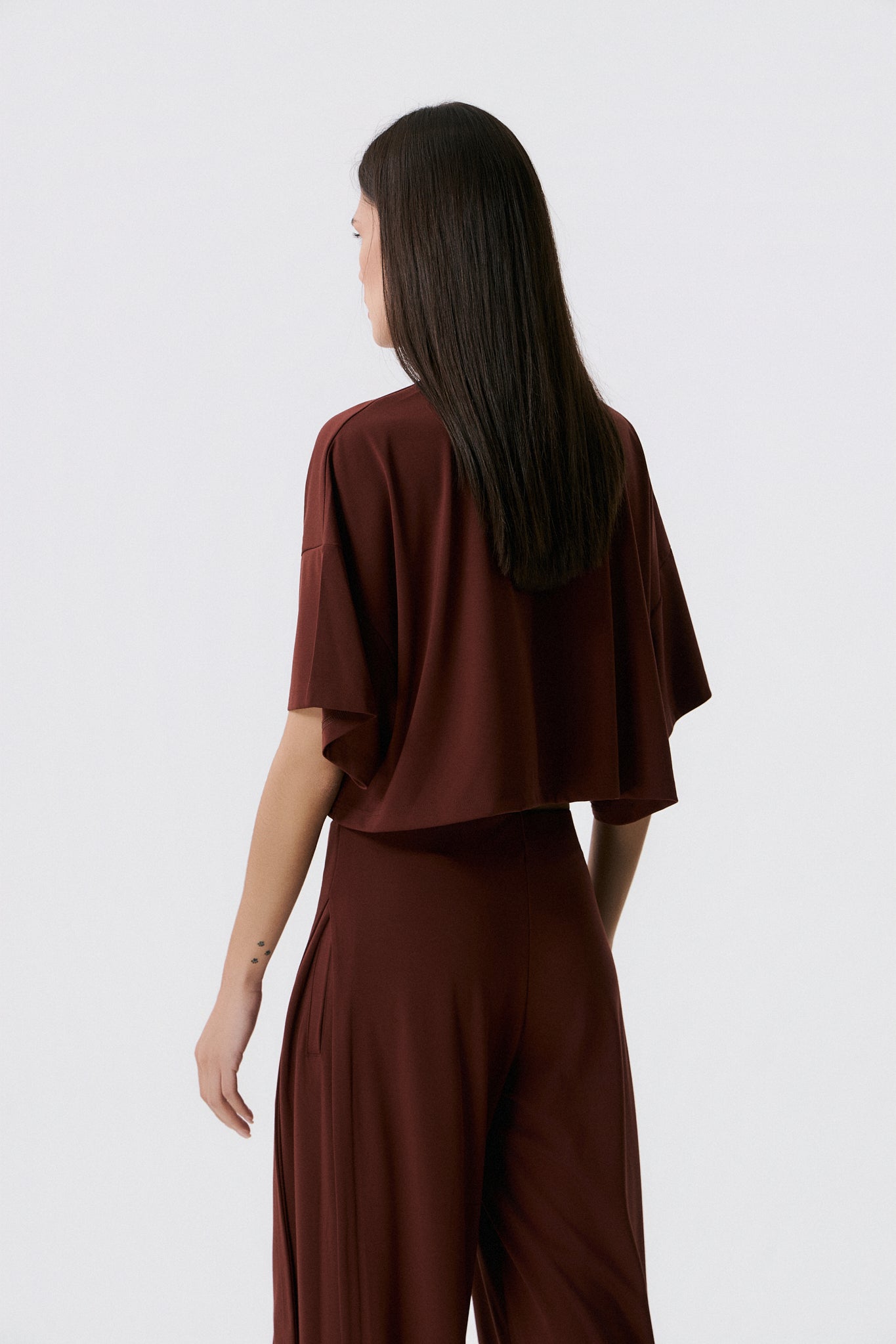 Αθλητικό Cropped top | Bordeaux