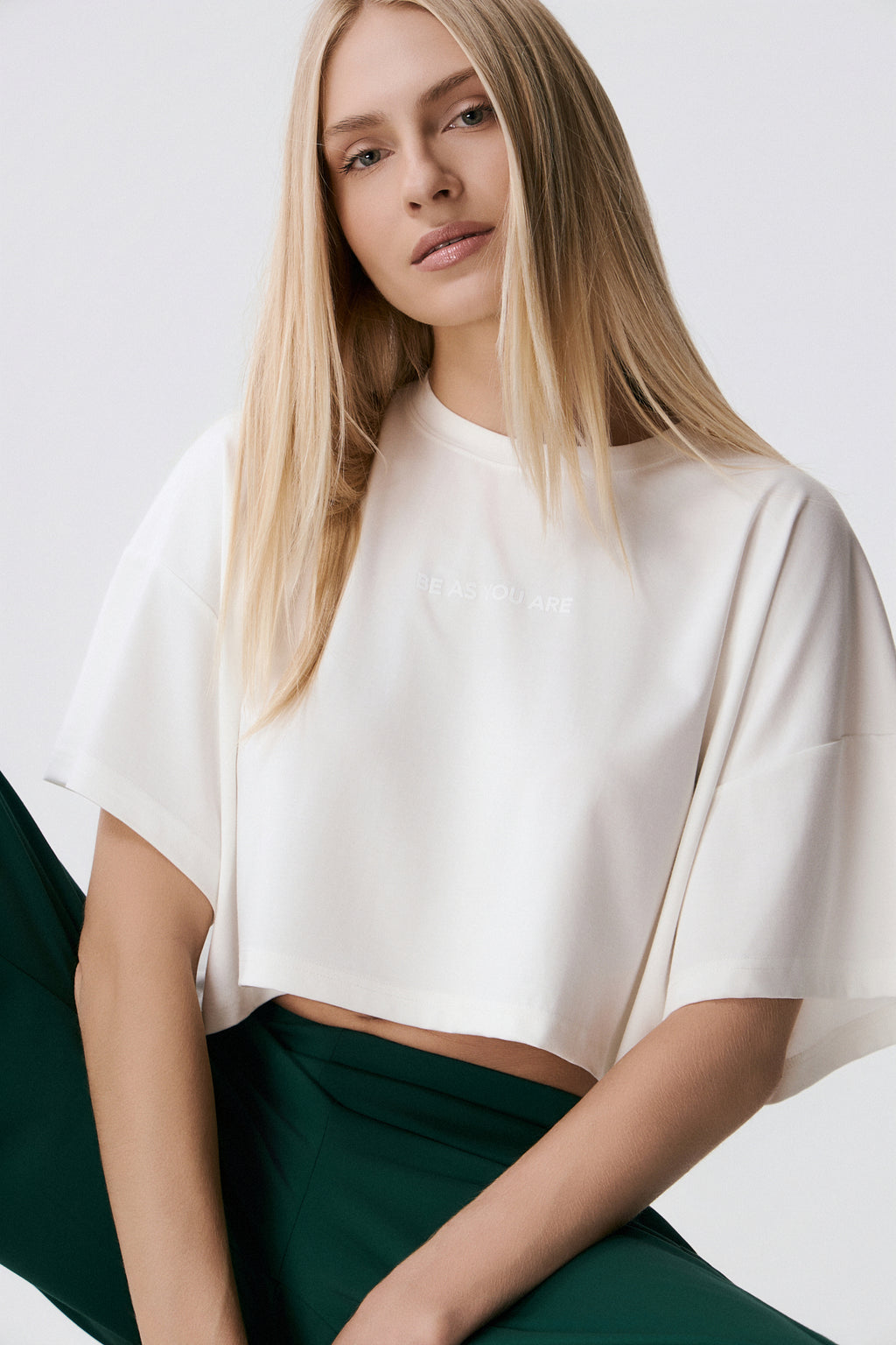 Αθλητικό Cropped top | Off-White