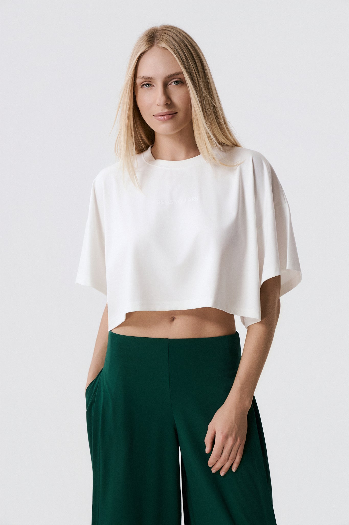 Αθλητικό Cropped top | Off-White