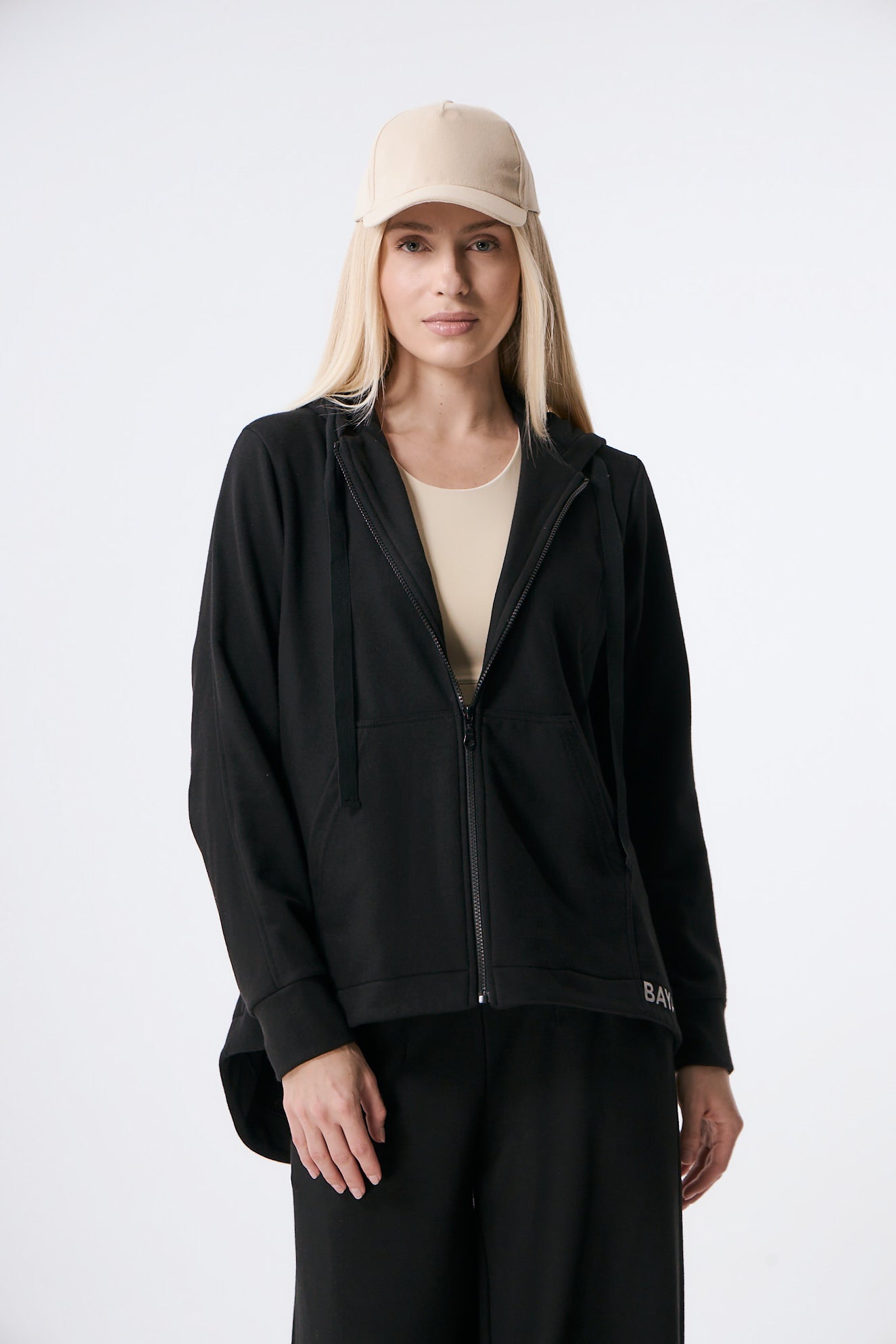 Ζακέτα με κουκούλα | Μαύρο