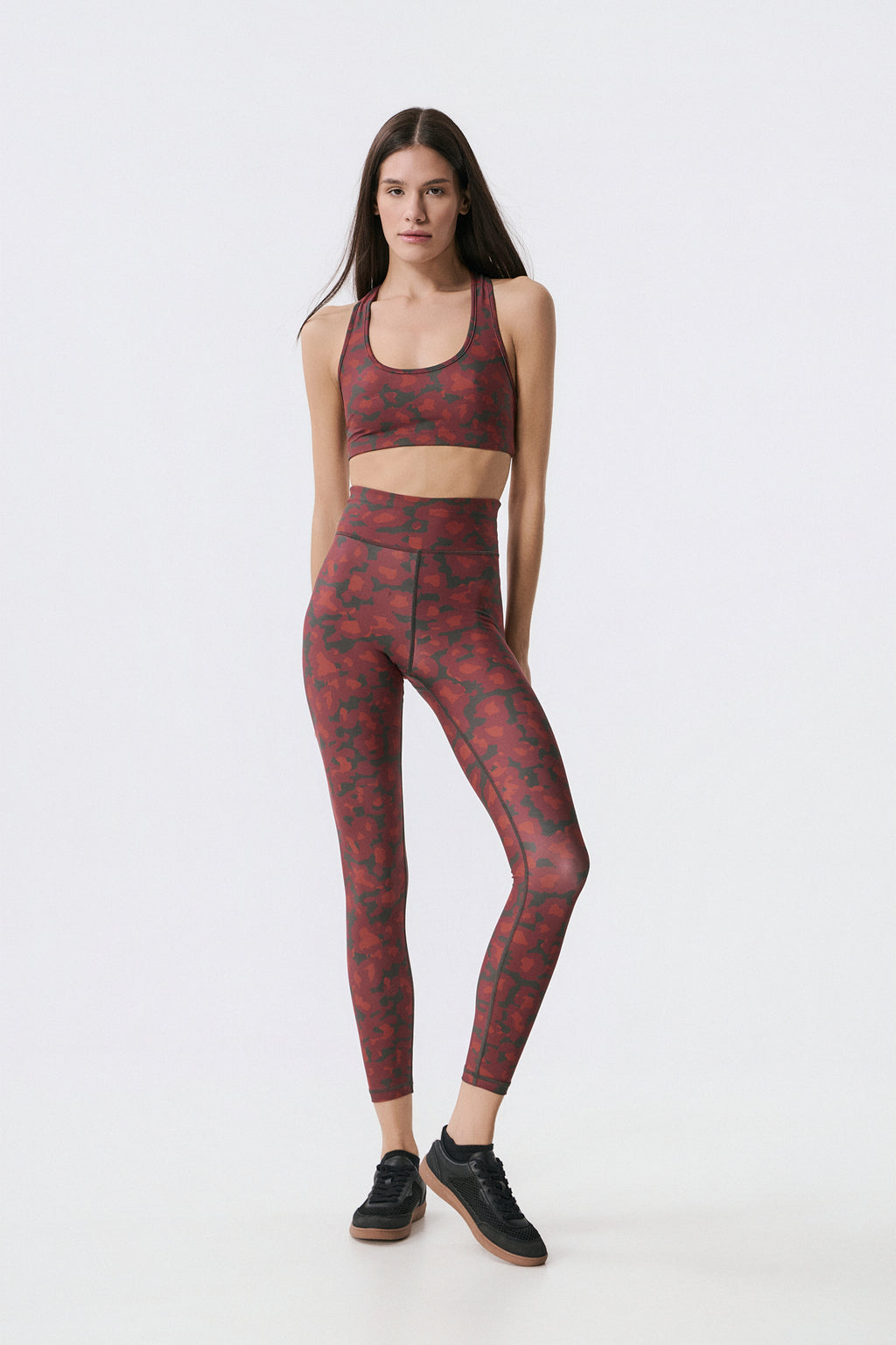 Σετ γυμναστικής με red leopard print | Πολύχρωμο