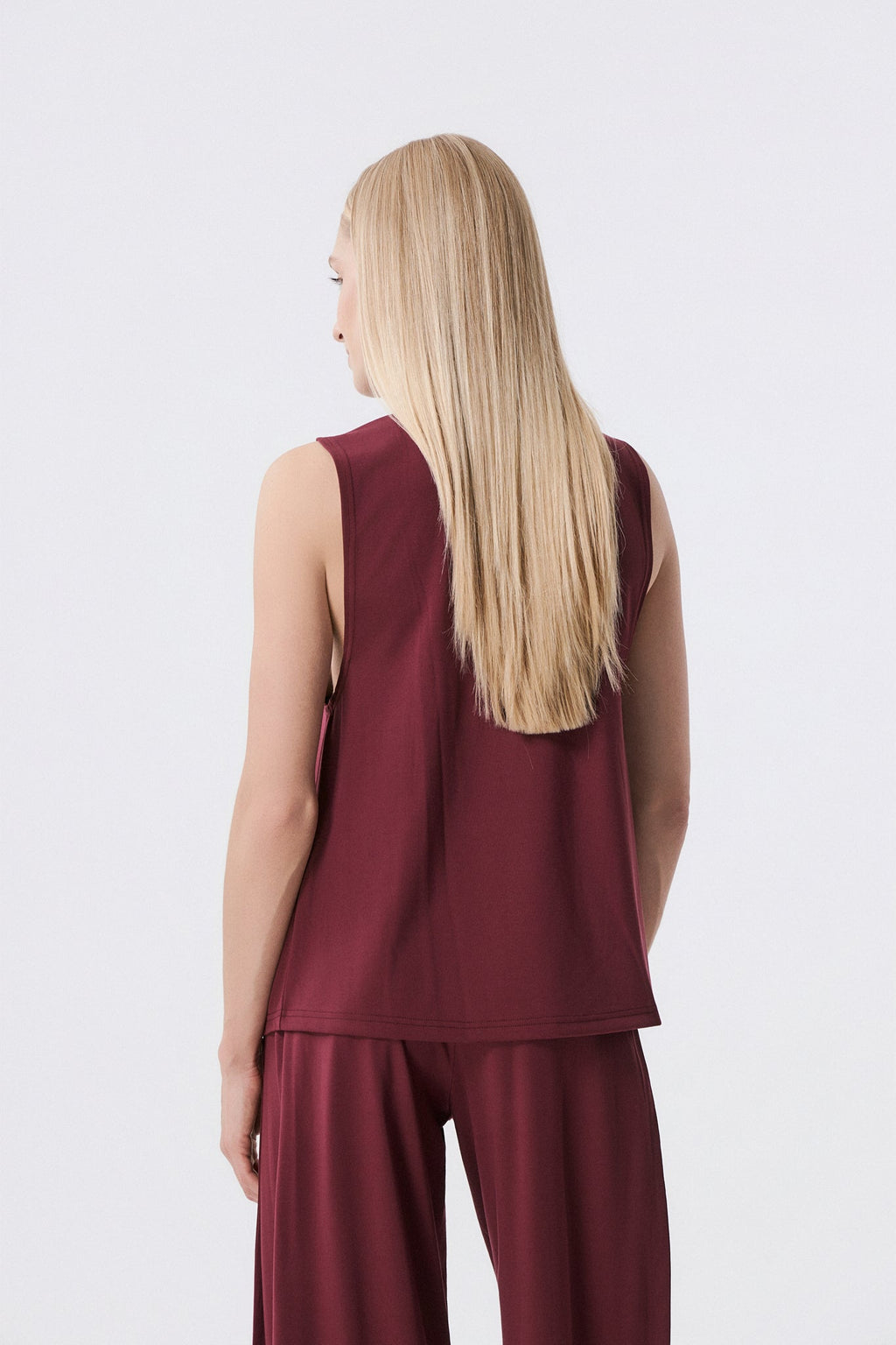 Αθλητικό Αμάνικο Top | Burgundy