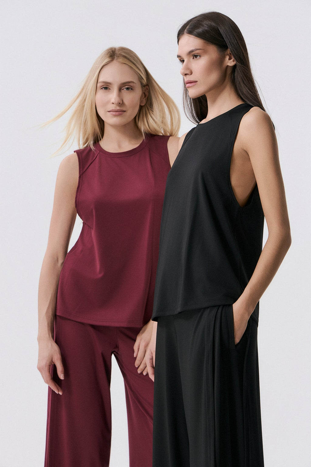 Αθλητικό Αμάνικο Top | Burgundy