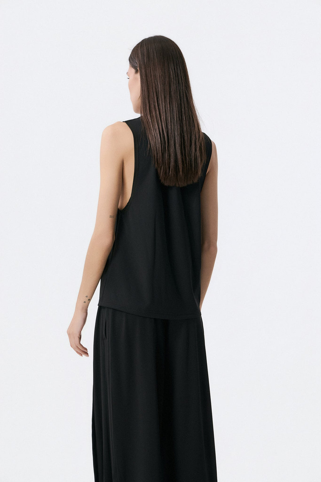 Αθλητικό Αμάνικο Top | Μαύρο