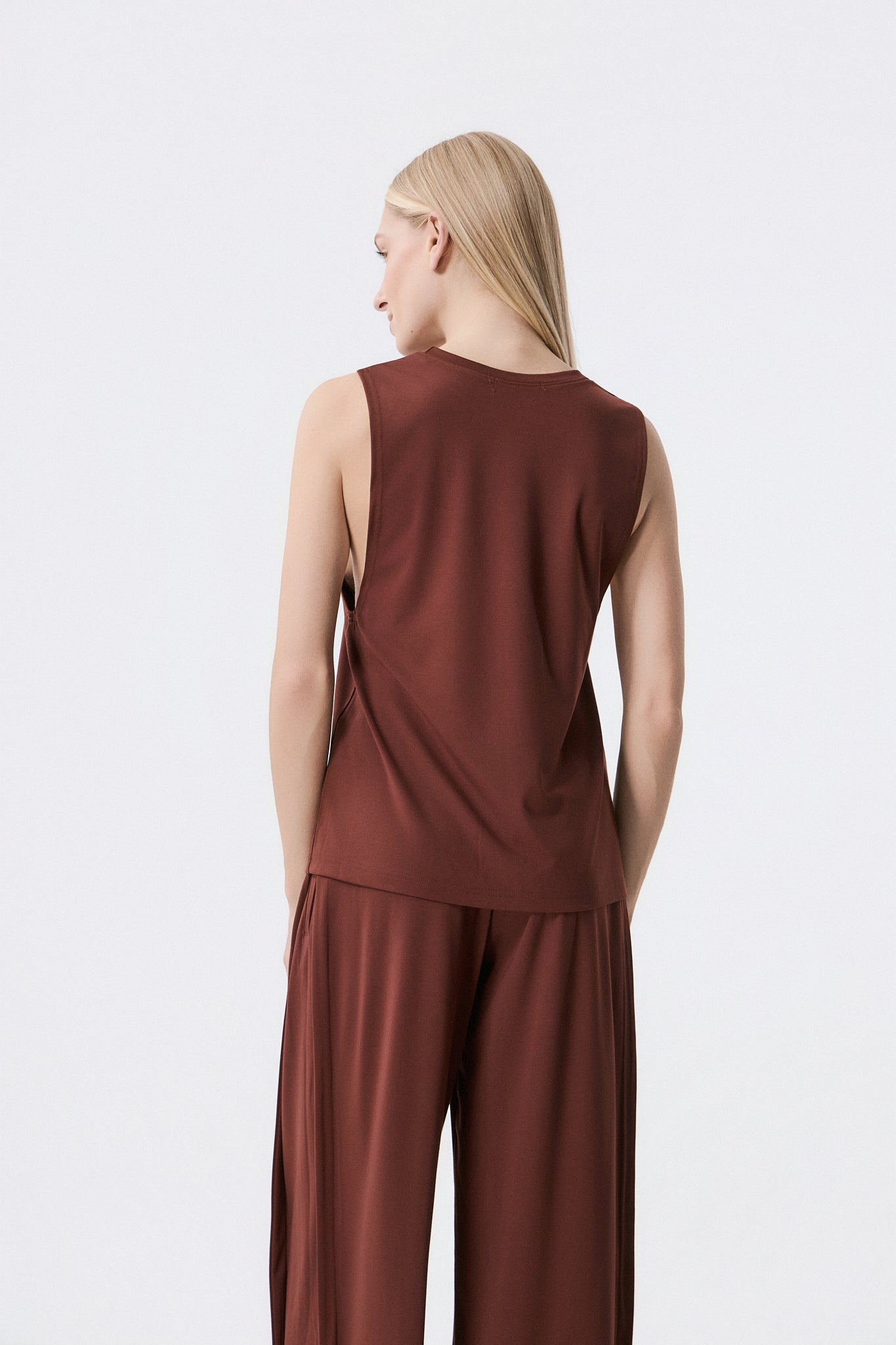 Αθλητικό Αμάνικο Top | Bordeaux