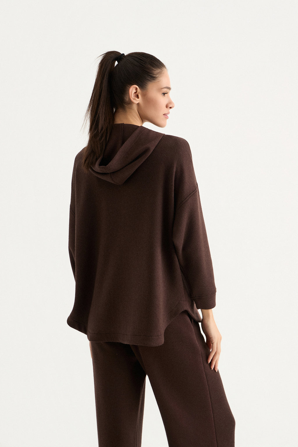 Comfort Knit Jacket Hoodie | Mocha