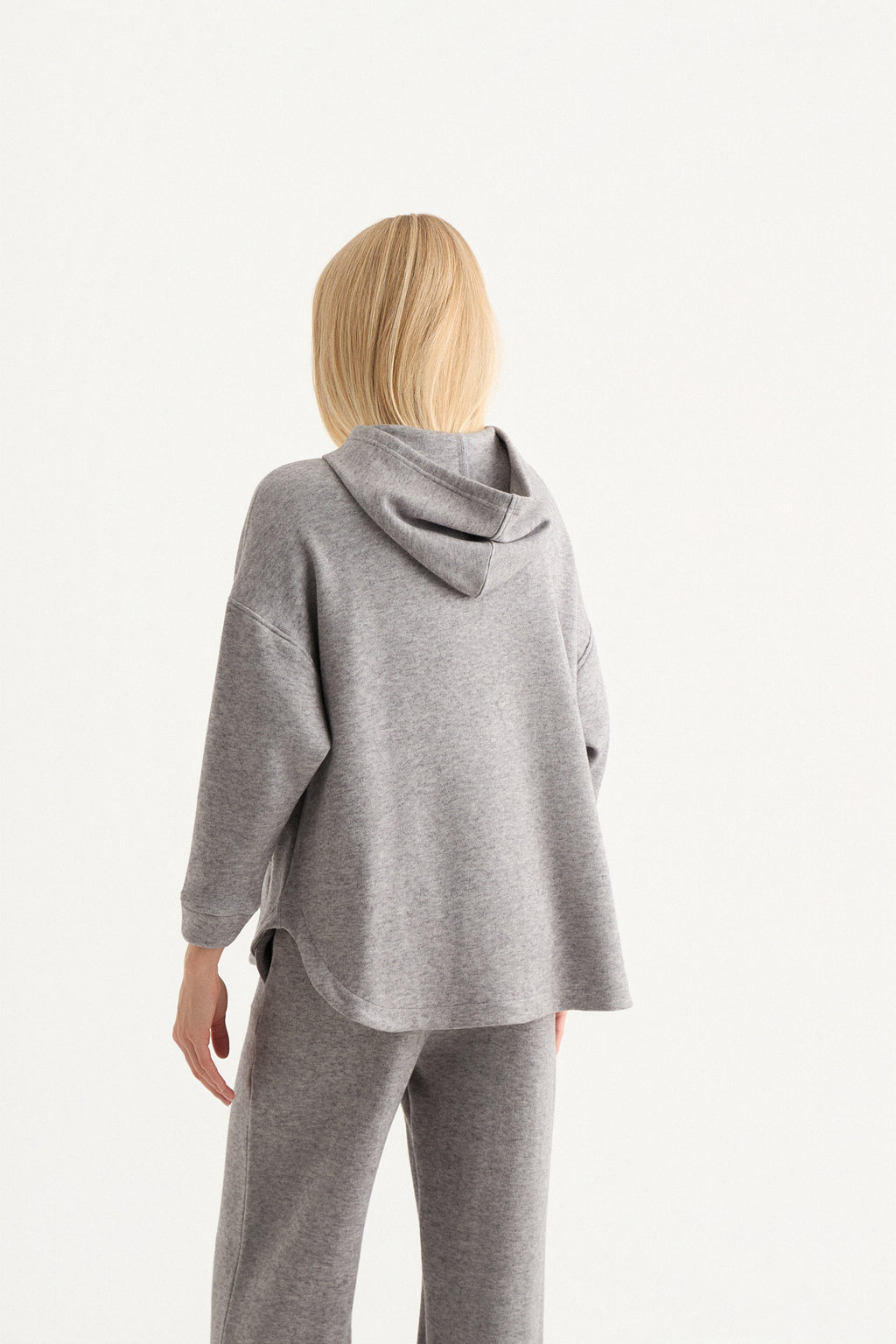 Comfort Knit Jacket Hoodie | Γκρι