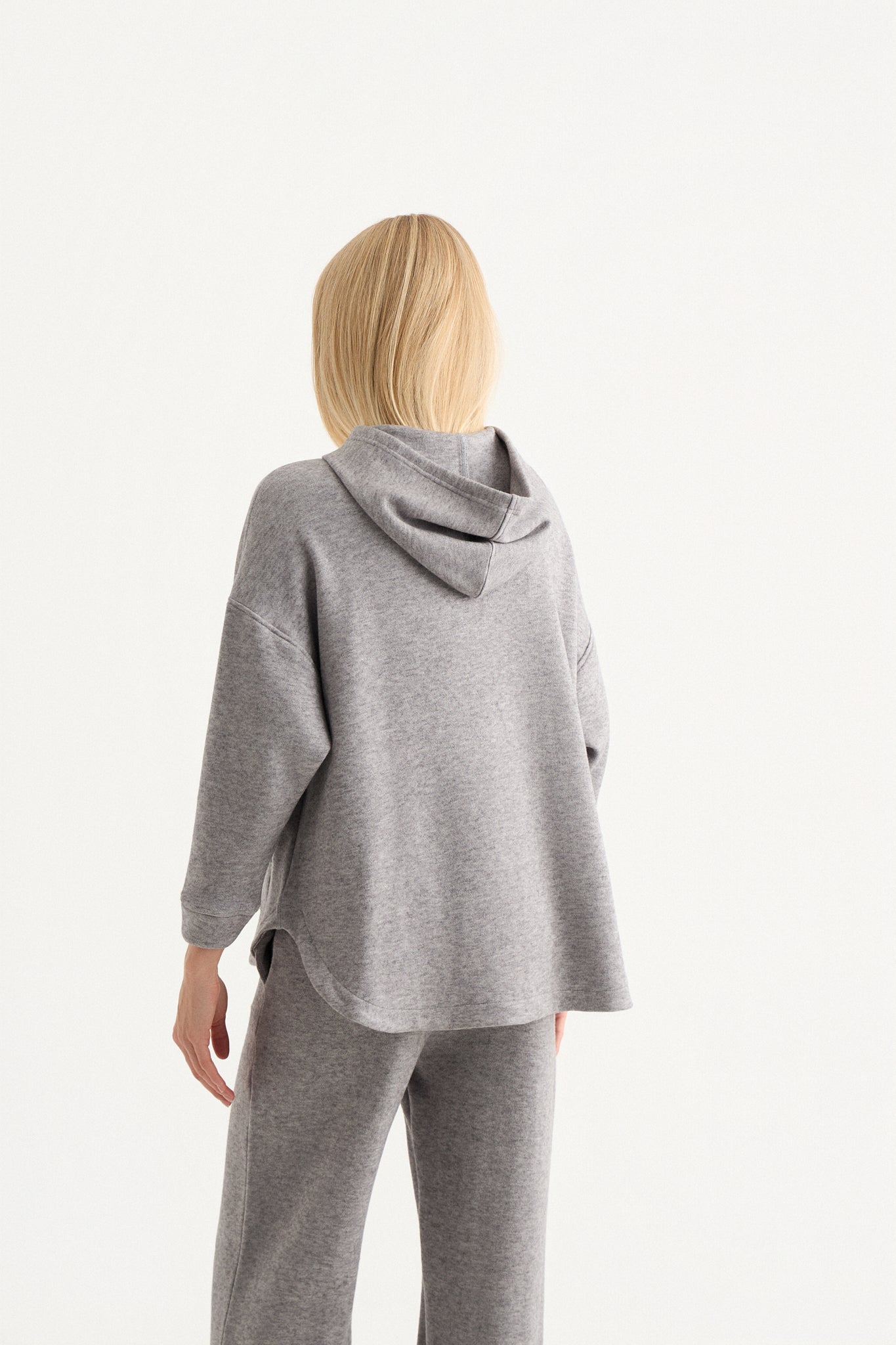 Comfort Knit Jacket Hoodie | Γκρι