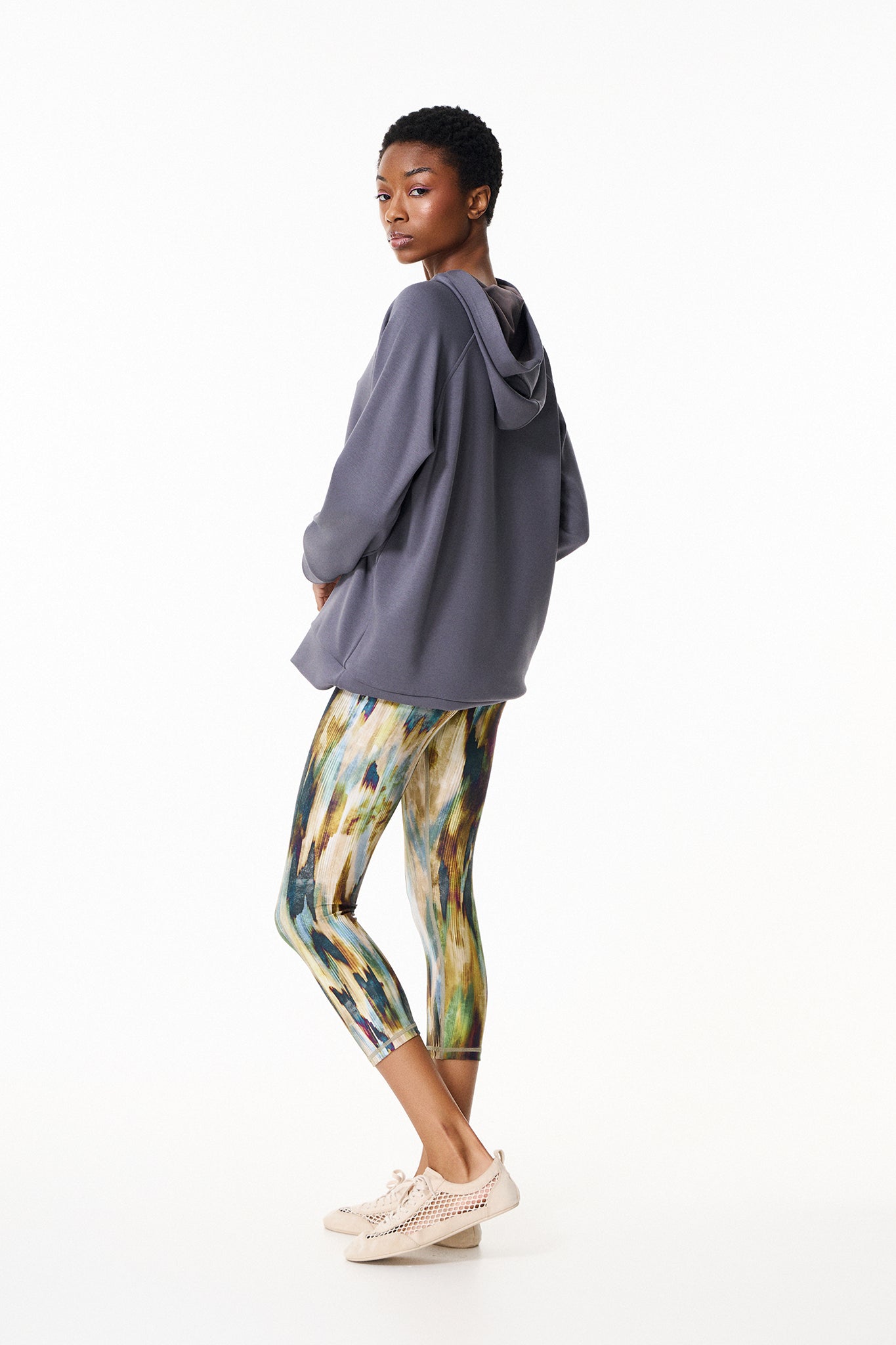 Scuba Cupro Touch hoodie | Γκρι