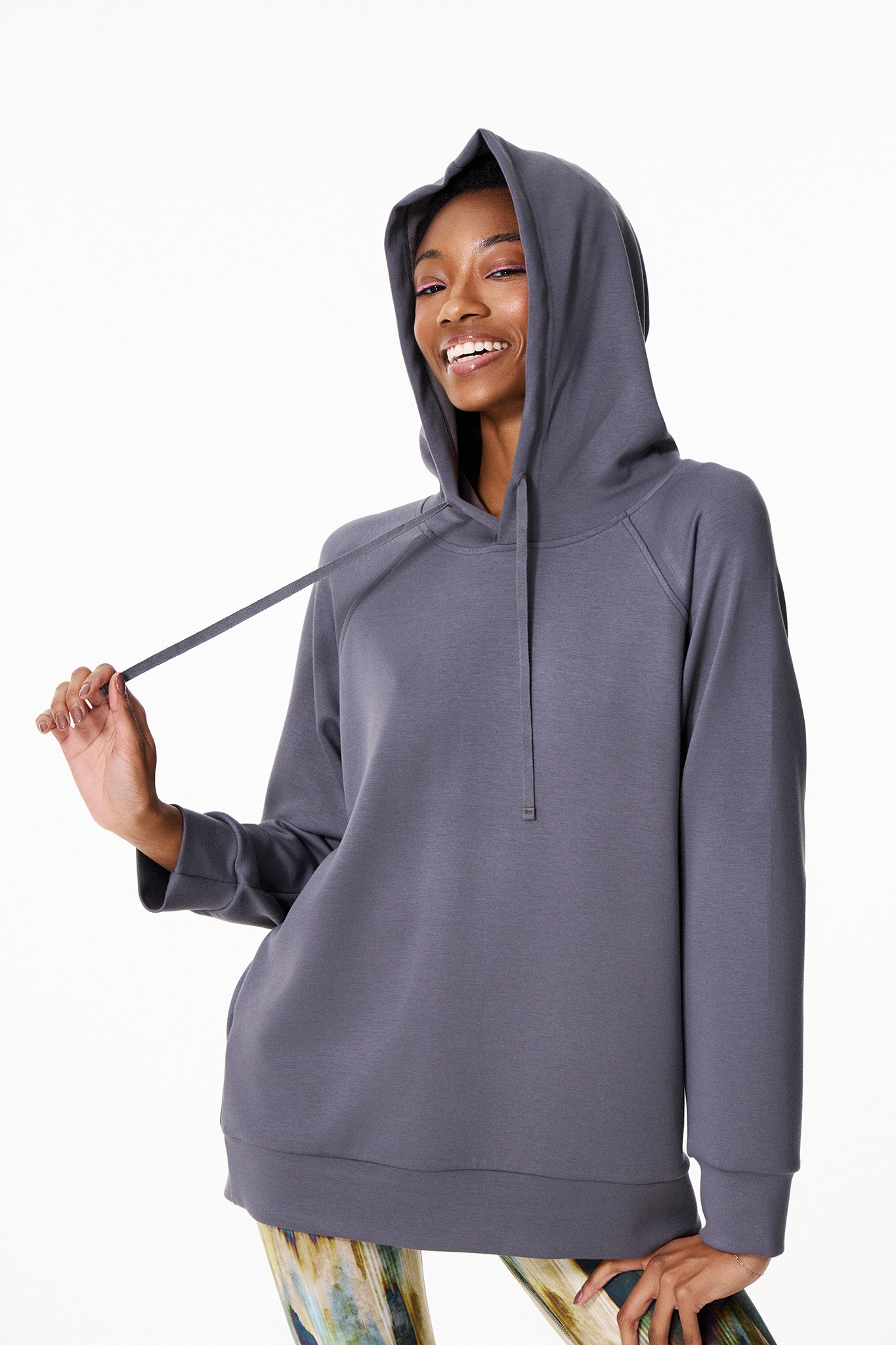 Scuba Cupro Touch hoodie | Γκρι