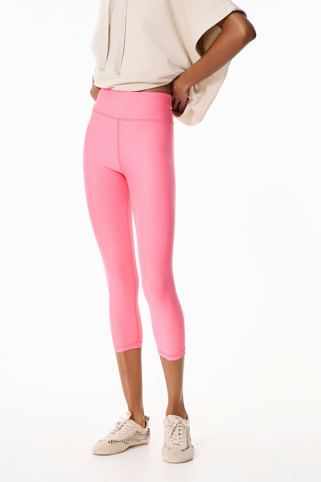 Aθλητικό crop κολάν SOFT TOUCH | Pink Lemonade