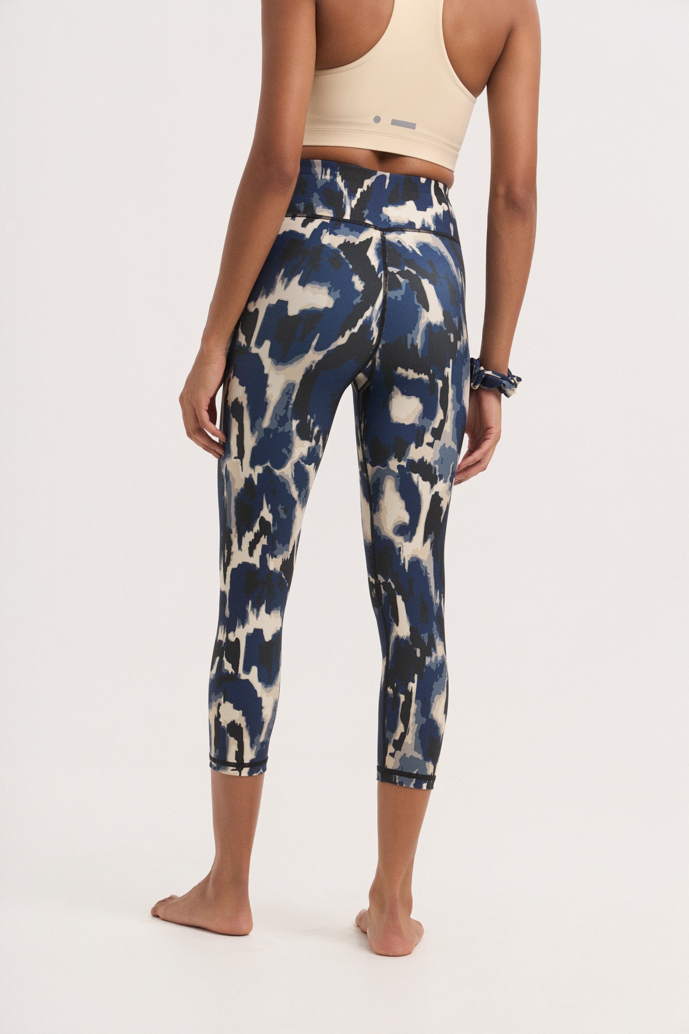 Aθλητικό crop κολάν με inkstone print | Πολύχρωμο