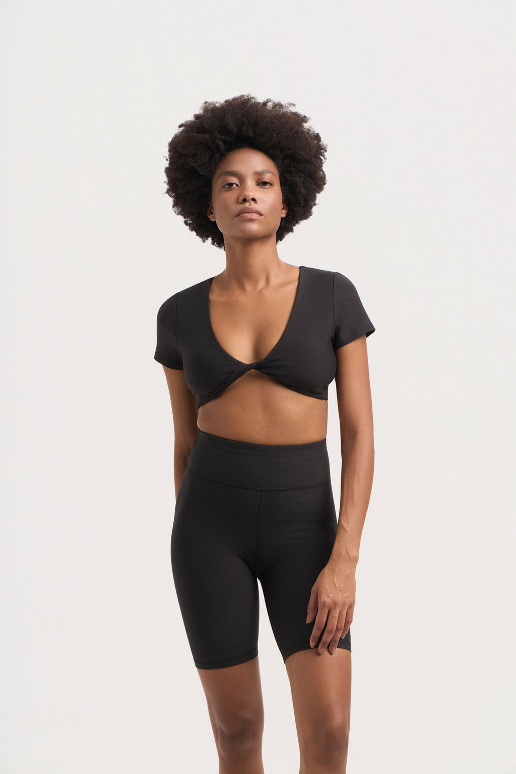 Αθλητικό μπουστάκι knotted | Μαύρο