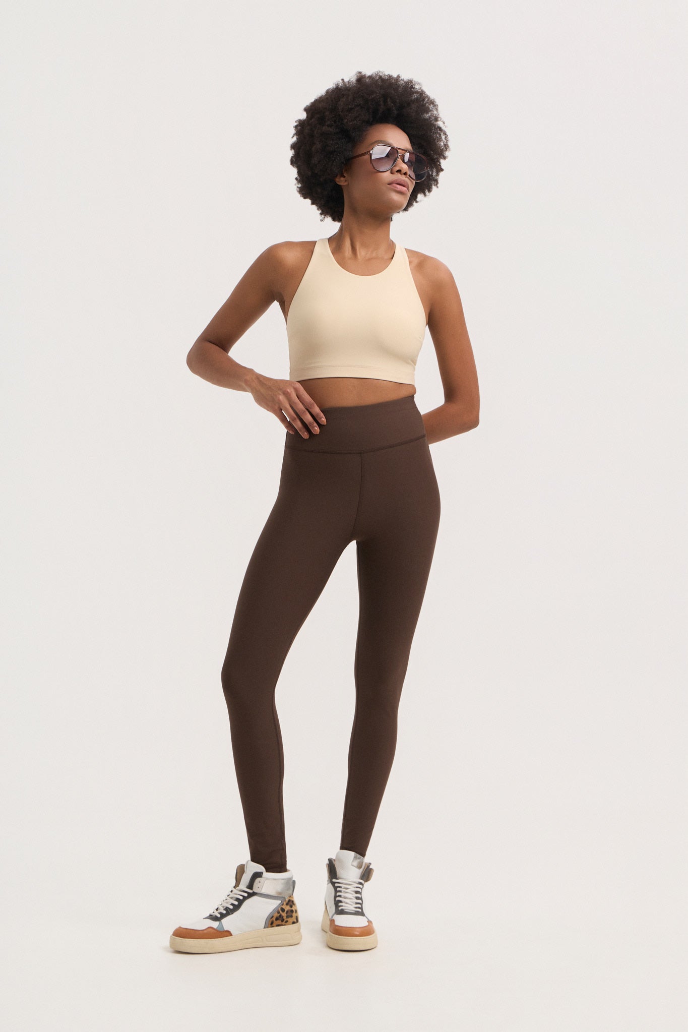 Aθλητικό κολάν SOFT TOUCH | Mocha