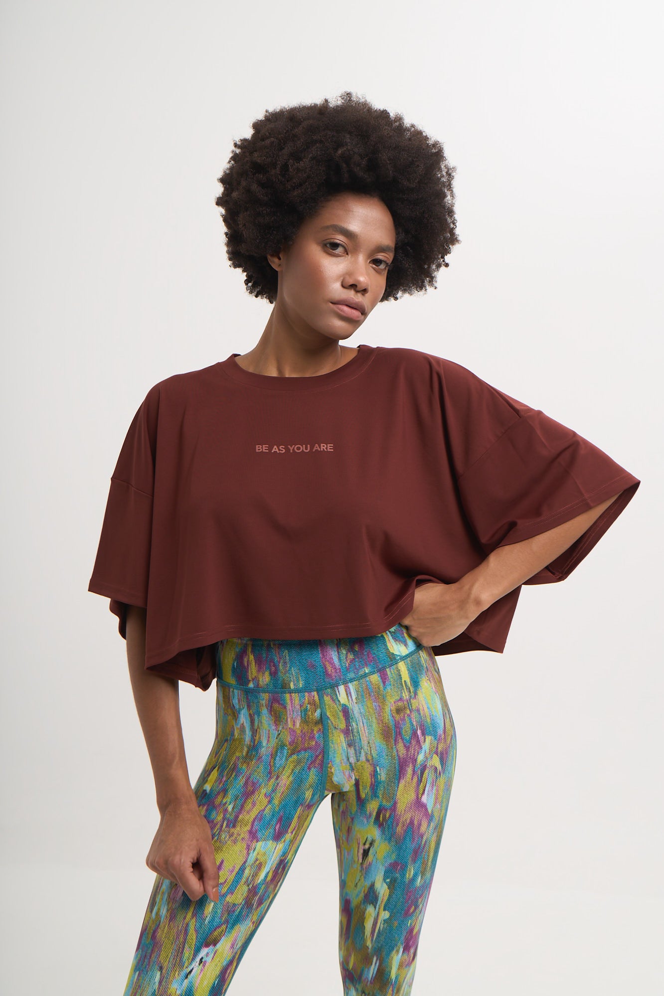 Αθλητικό Cropped top | Bordeaux