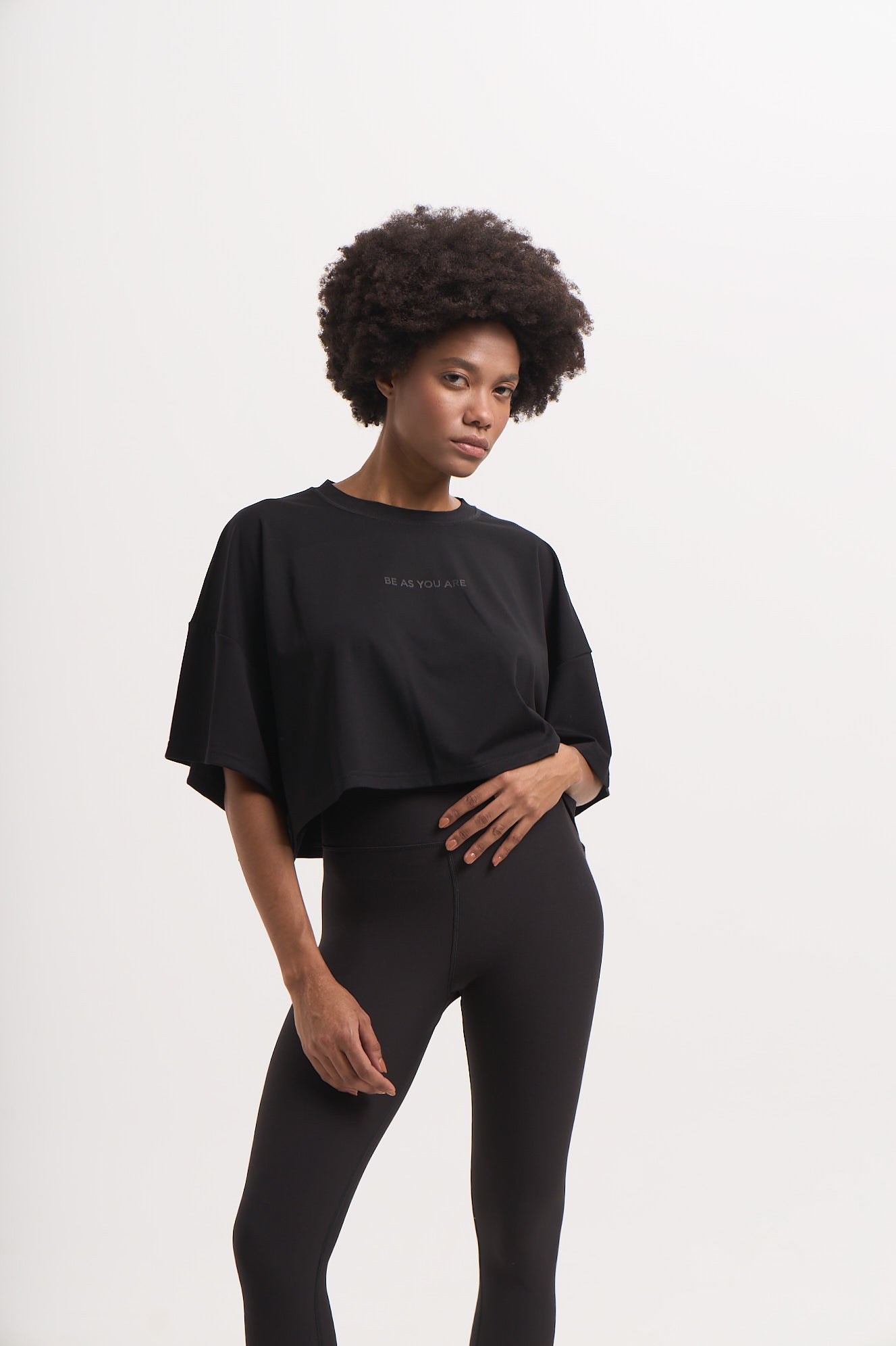 Αθλητικό Cropped top | Μαύρο