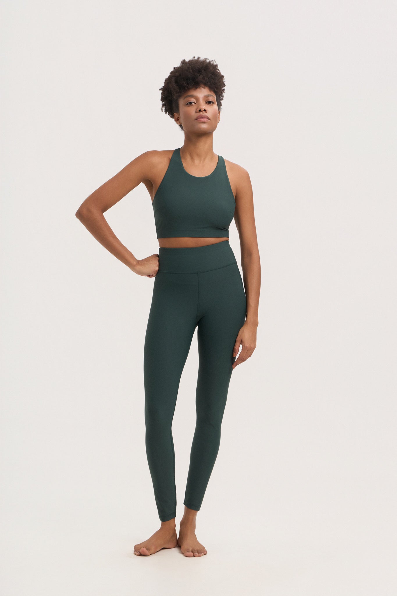 Aθλητικό κολάν DRY SHELL | Forest Green