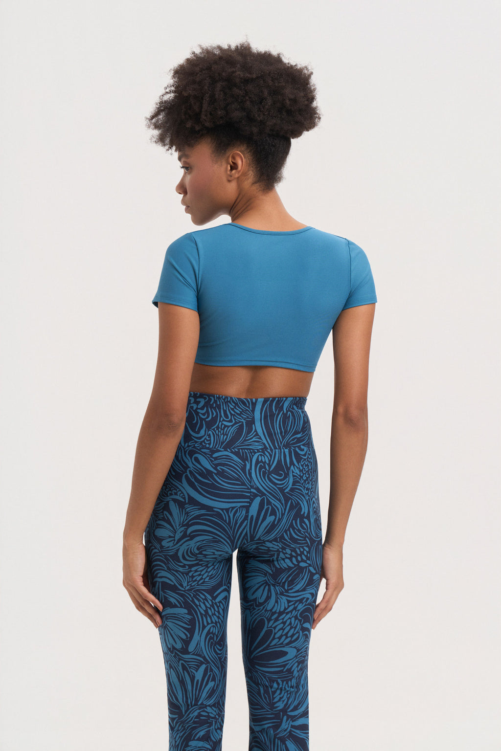 Αθλητικό μπουστάκι knotted | Petrol