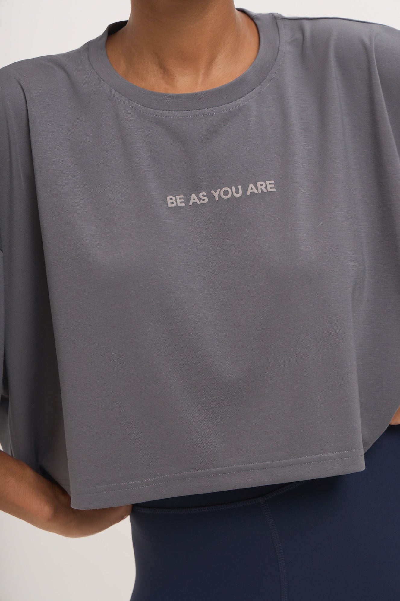 Αθλητικό Cropped top | Shark Grey