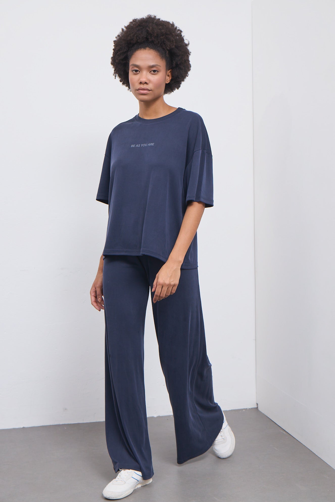 Παντελόνι φόρμας ribbed ύφανσης |  Grey Blue