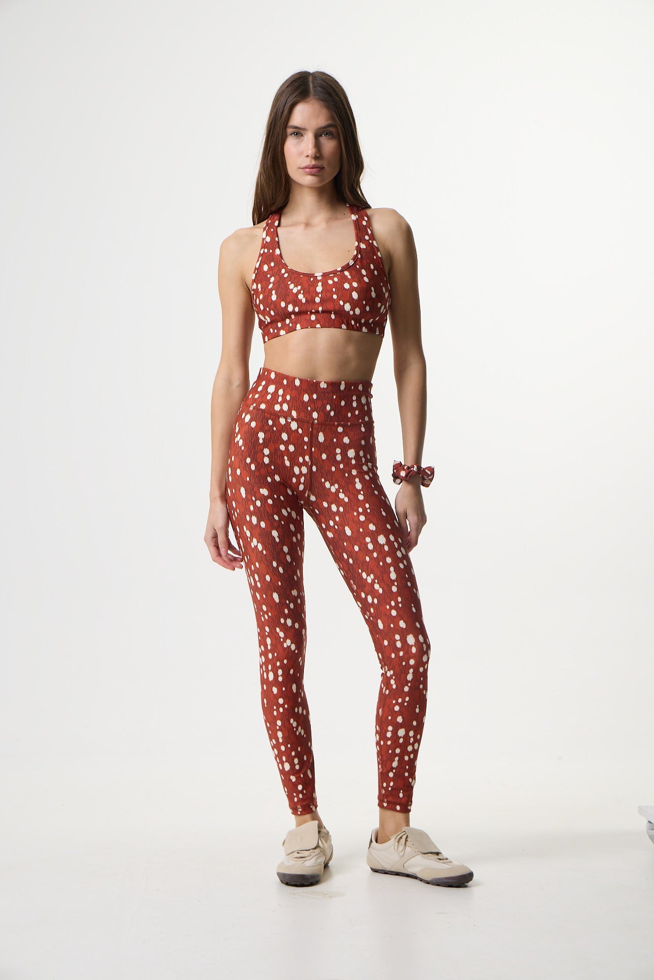 Σετ γυμναστικής με bambi print | Καφέ