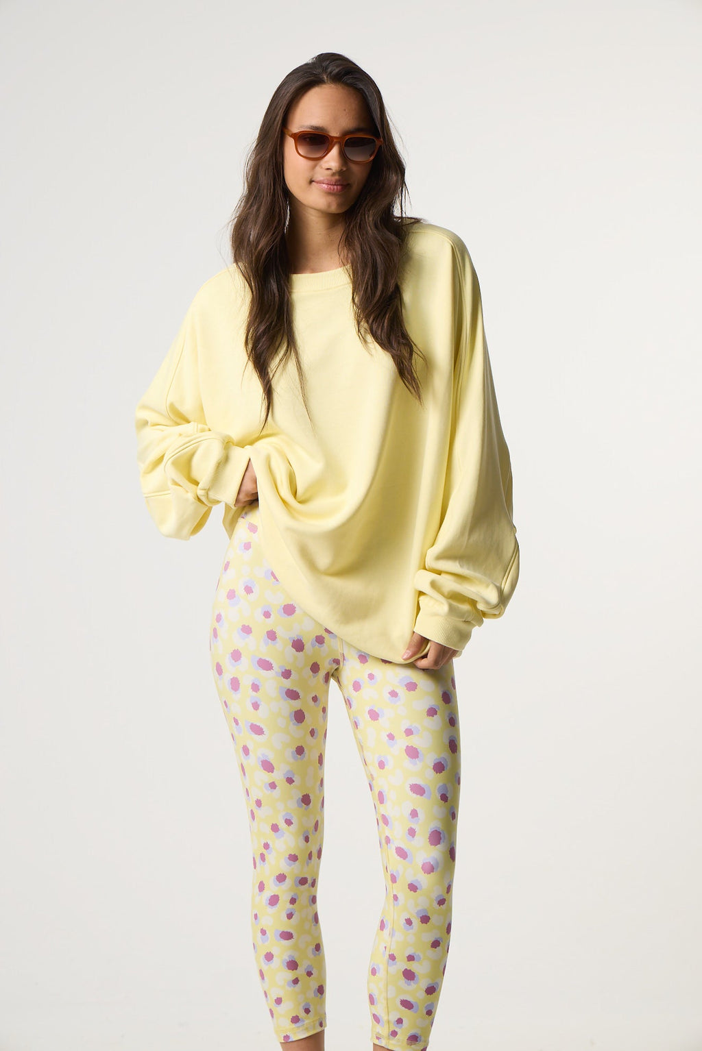 Oversized φούτερ με πιέτες | Butter Yellow