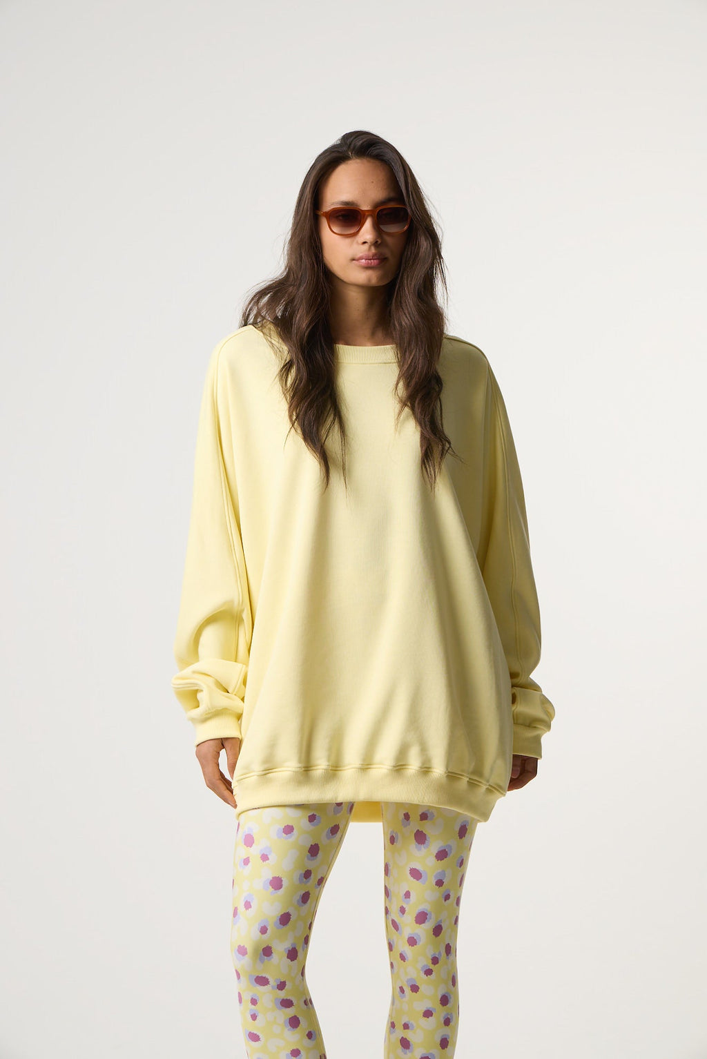 Oversized φούτερ με πιέτες | Butter Yellow