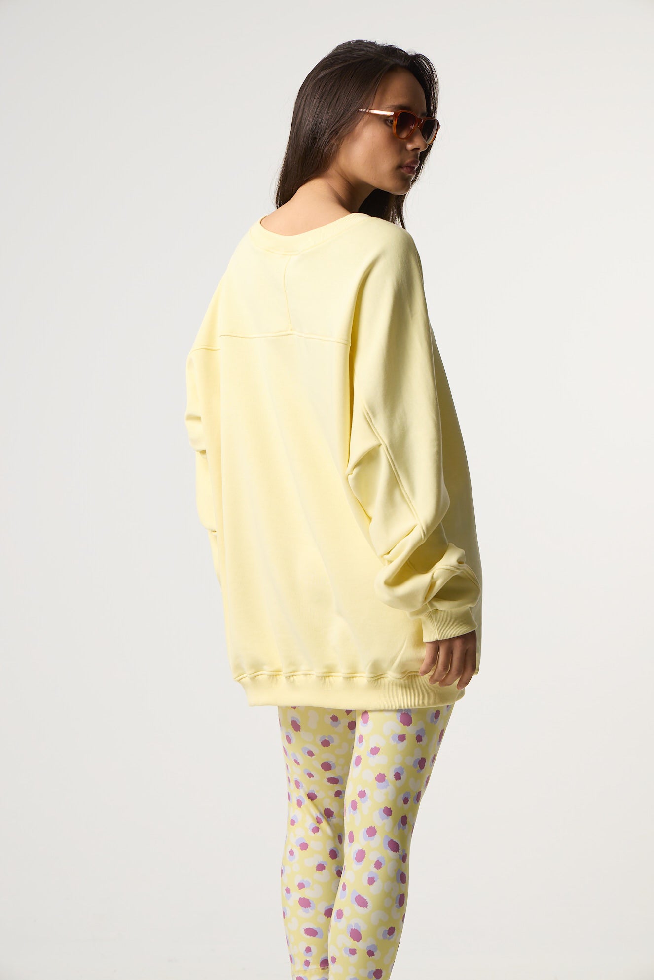 Oversized φούτερ με πιέτες | Butter Yellow