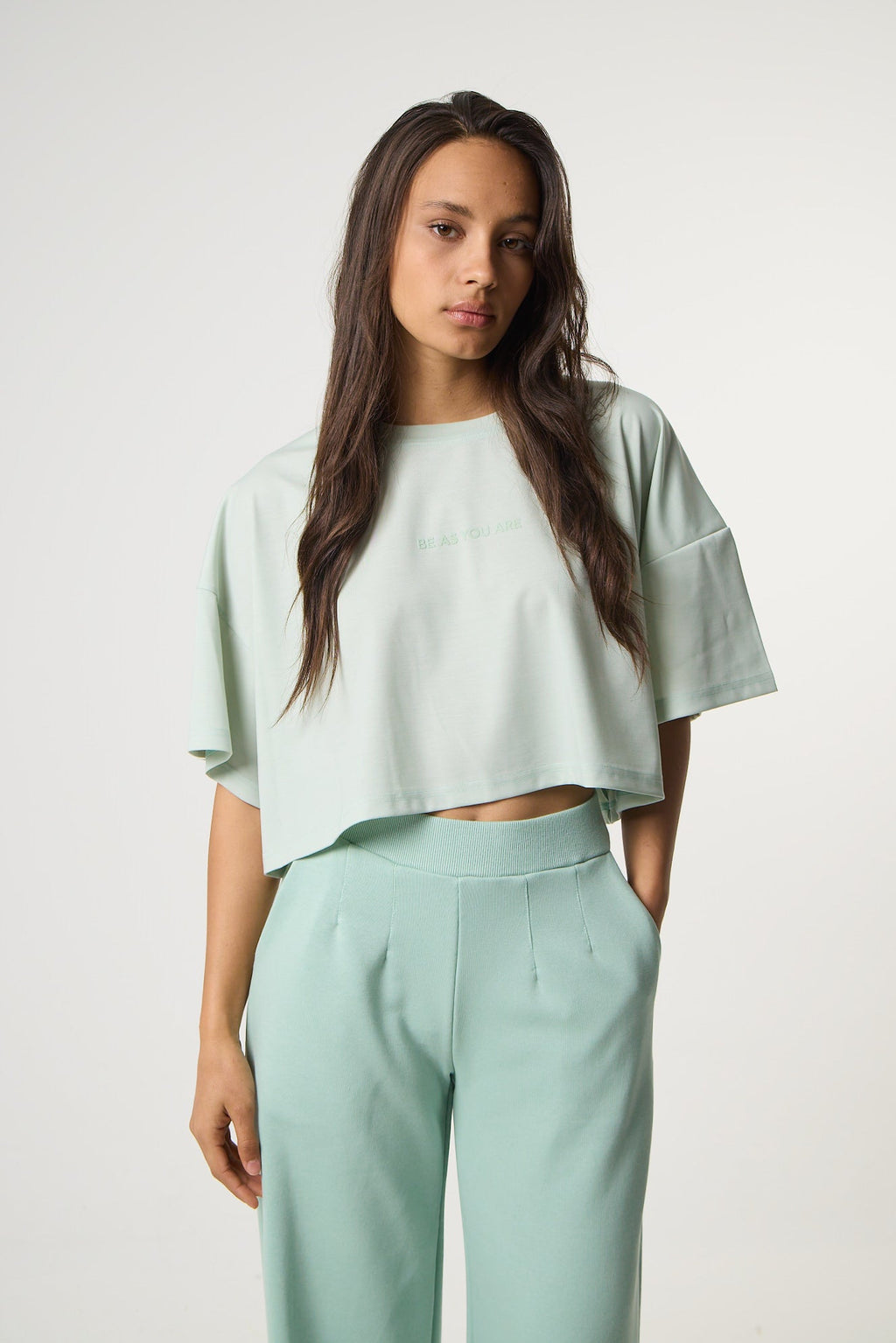 Αθλητικό Cropped Top | Pistachio Green
