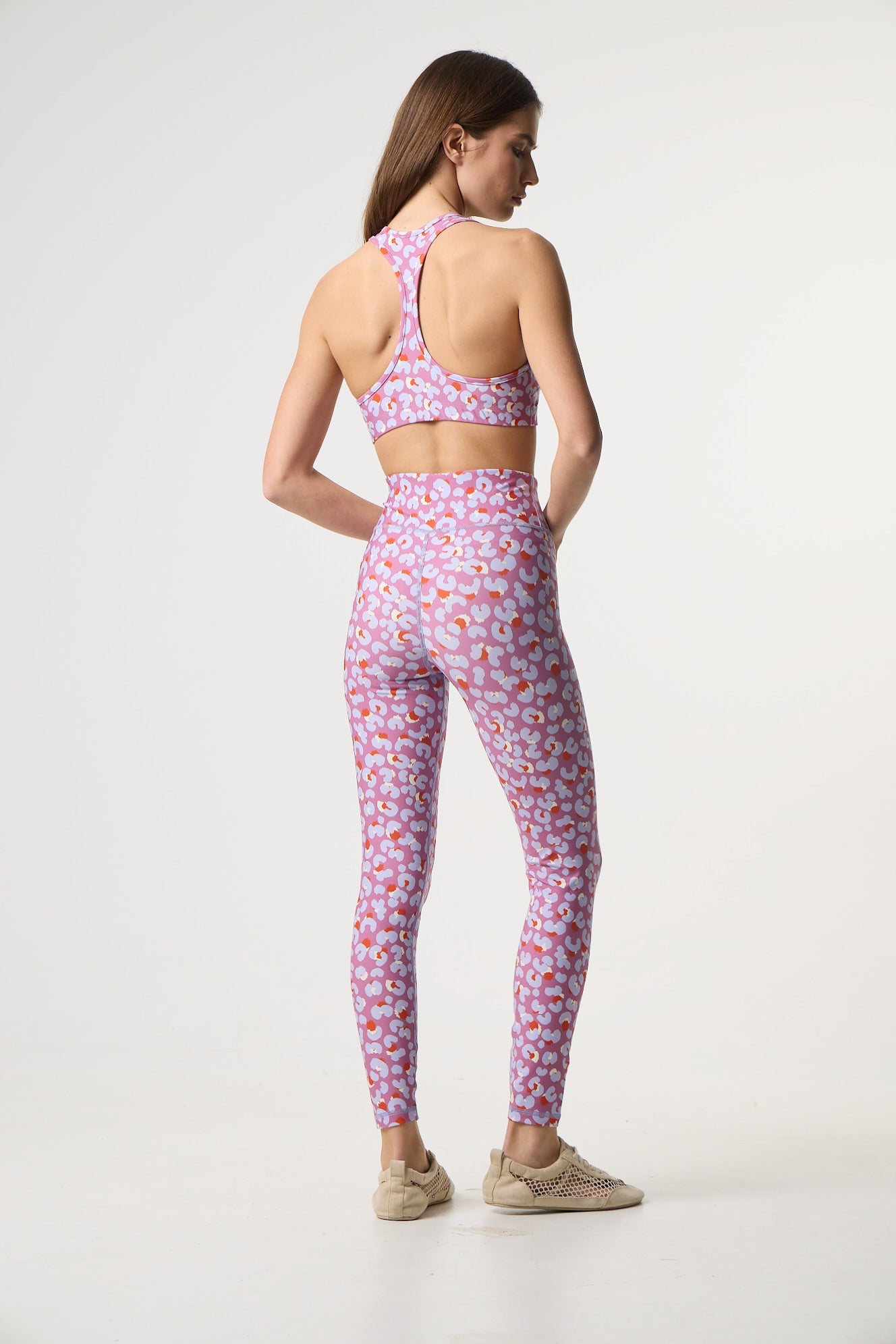 Σετ γυμναστικής με sugar leopard print | Lilac