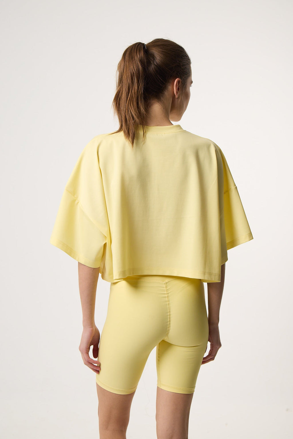 Αθλητικό Cropped Top | Butter Yellow