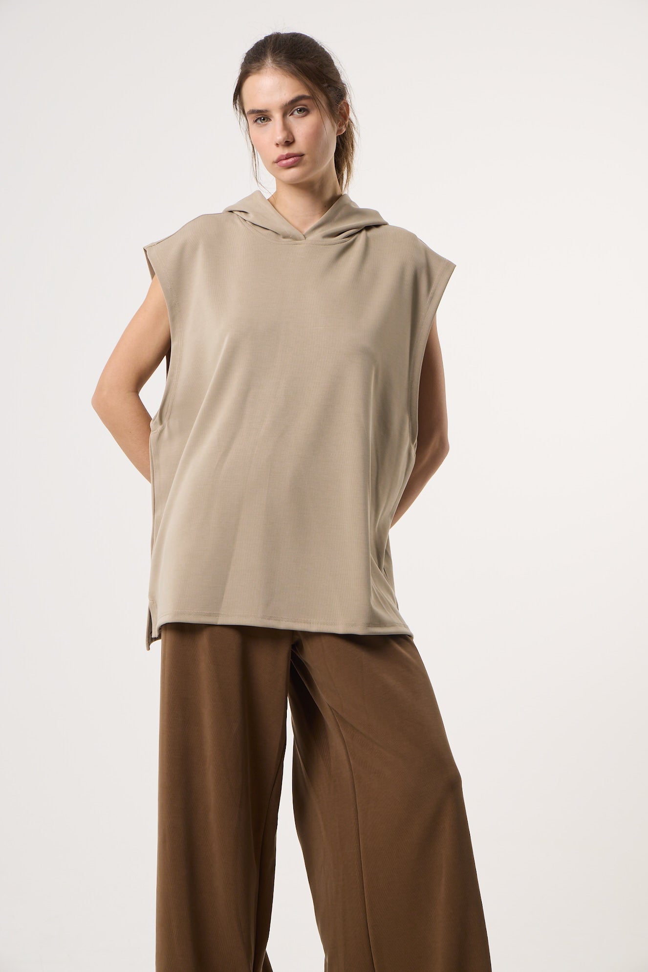 Casual Flow Vest | Beige