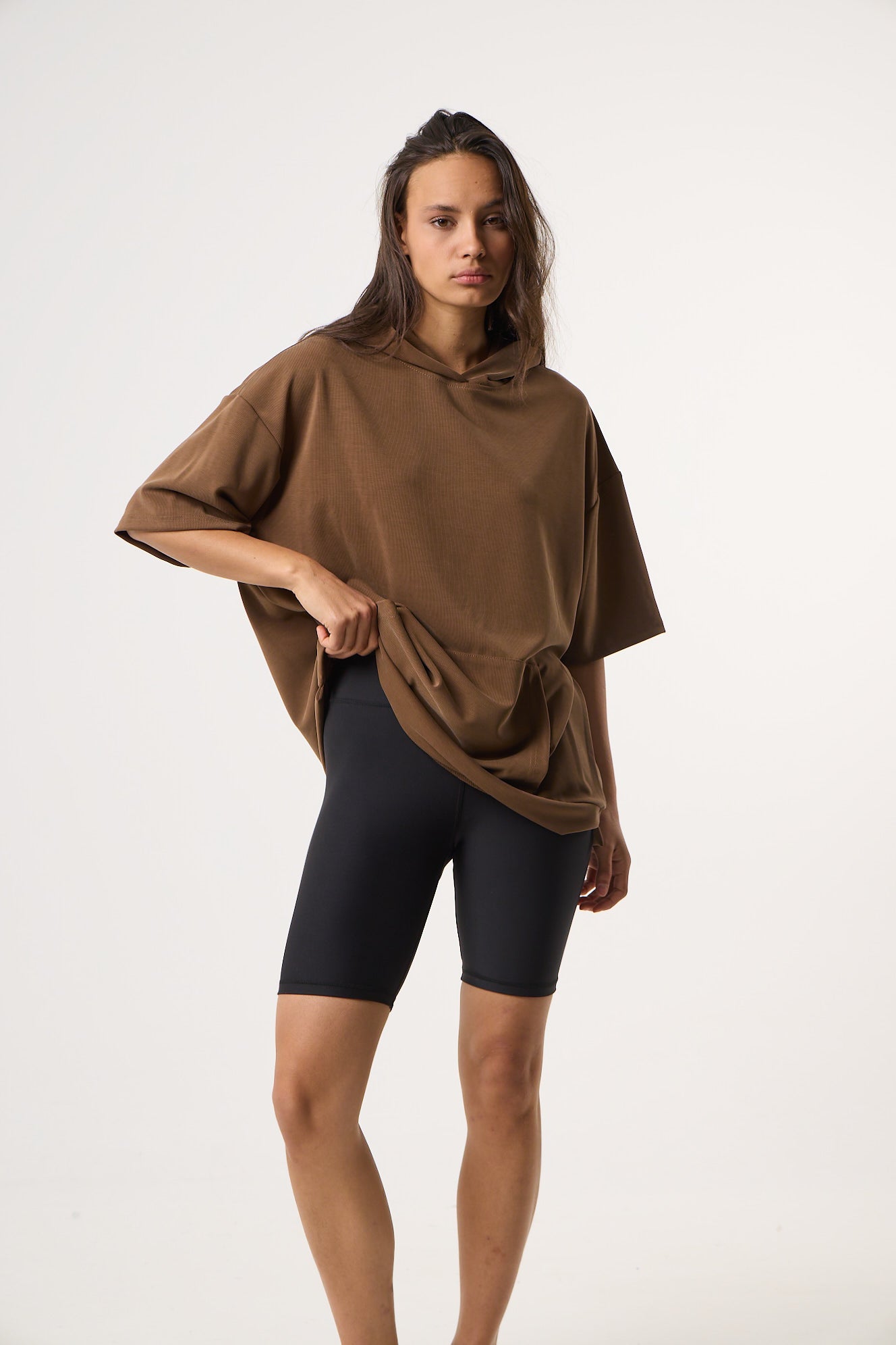 Casual Flow Sweatshirt με Κουκούλα | Olive