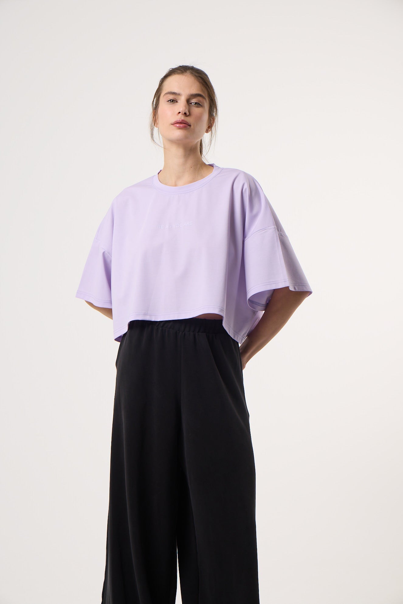 Αθλητικό Cropped Top | Lilac
