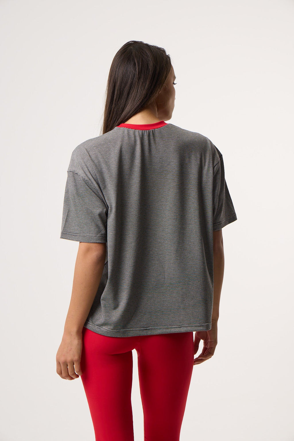 Κοντομάνικο T-Shirt Daily Stripes | Μαύρο