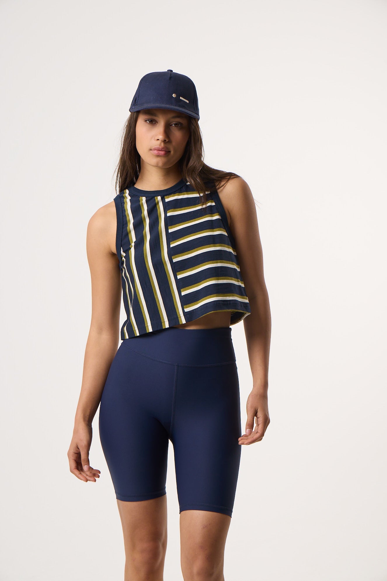 Αθλητικό Αμάνικο T-shirt | Σκούρο Μπλε